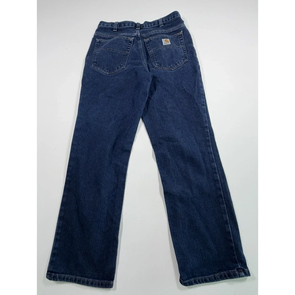 Carhartt Jeans Modern Fit Blue Denim Workwear Men's 30x30 Stretch 386-83